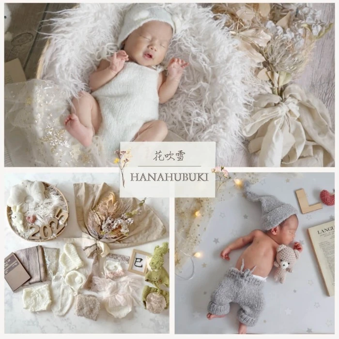 ニューボーンフォトレンタル花吹雪 ハナフブキセット